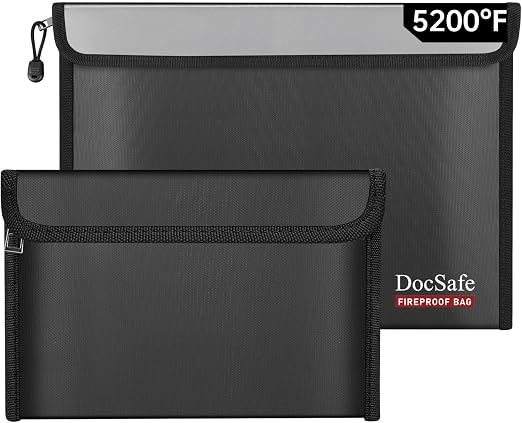 DocSafe Fireproof & Waterproof A4 Document Bag Set