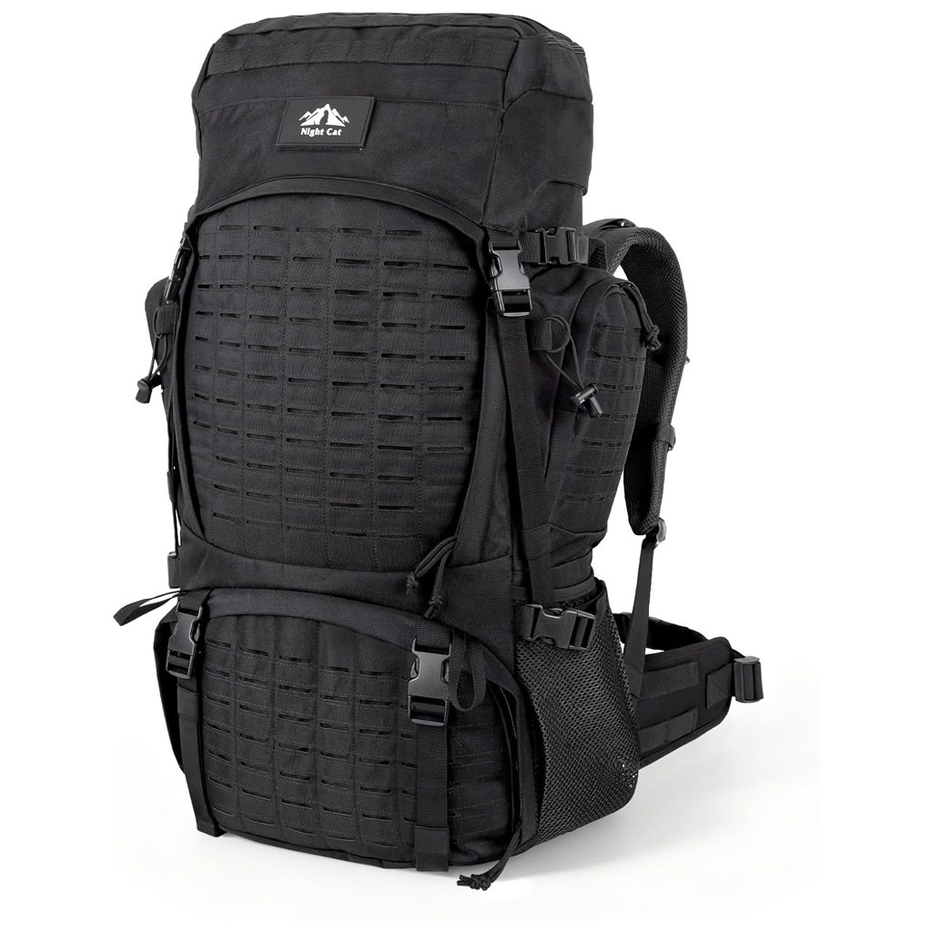 Night Cat Tactical Backpack 70L Expandable